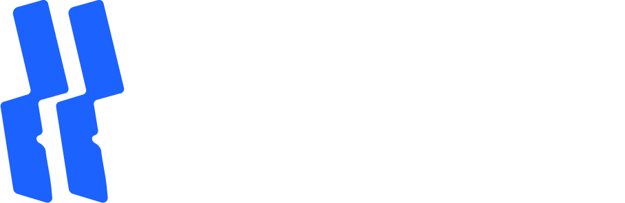 Logotipo Janus azul blanco